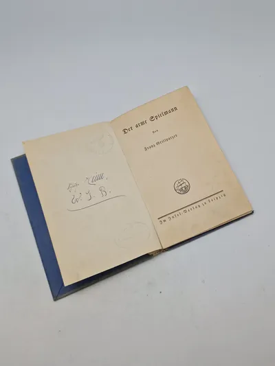 Original ww2 bog - Der arme Spielmann
Von
Franz Grillparzer, godt stemplet