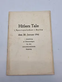 Samling originale tyske ww2 taler på dansk