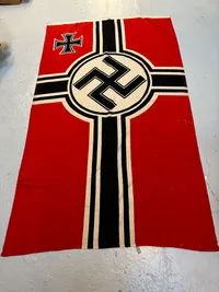 Originalt stort Kriegsmarine flag WW2