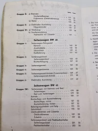 Zum Einlegen in das Gerät
Schweres Kraftrad 750 cm³
mit Seitenwagen (angetrieben)
ZUNDAPP
Typ KS 750
Ersatzteilliste
vom 6. 6. 42