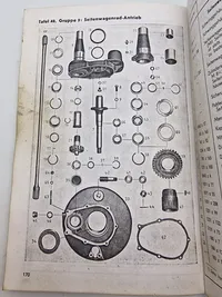 Zum Einlegen in das Gerät
Schweres Kraftrad 750 cm³
mit Seitenwagen (angetrieben)
ZUNDAPP
Typ KS 750
Ersatzteilliste
vom 6. 6. 42