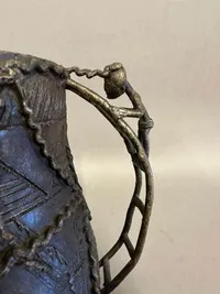 Original bronze skål fra den afrikanske Ashanti stamme