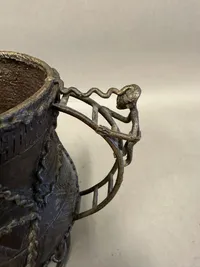 Original bronze skål fra den afrikanske Ashanti stamme