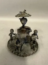 Original bronze figur fra den afrikanske Ashanti stamme