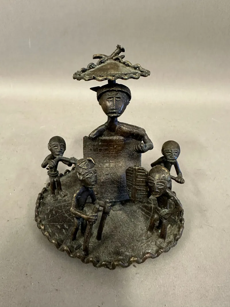 Original bronze figur fra den afrikanske Ashanti stamme
