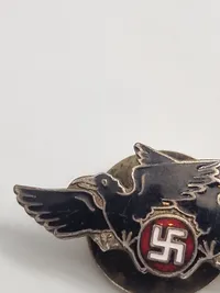 Sjældent Originalt  Dansk WW2 D:N:S:A:P:  ravnemærke