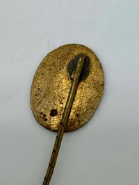 Original Ekstremt Sjælden Dansk WW2 D:N:S:A:P: Arbejdes tjenesten pin for NSU ( National socialistisk ungdom