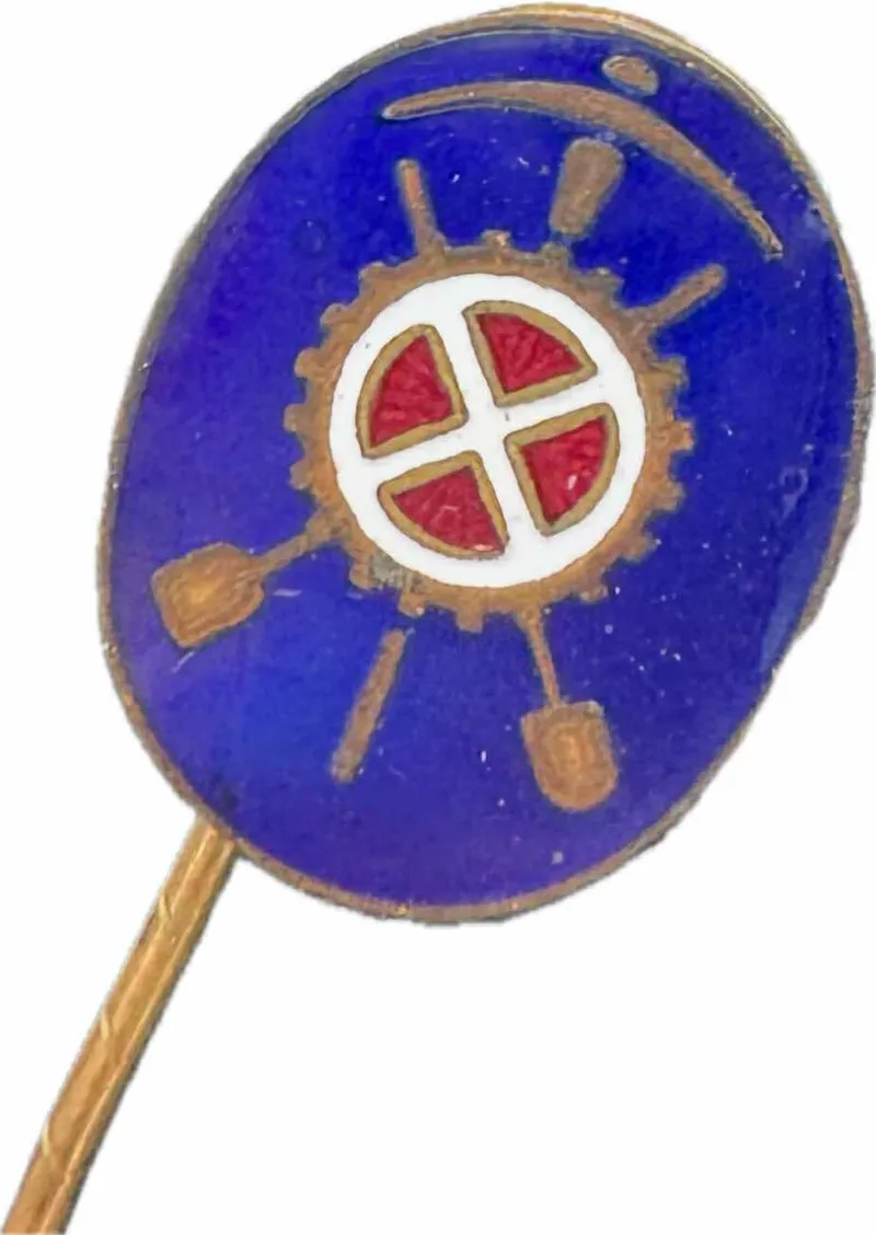 Original Ekstremt Sjælden Dansk WW2 D:N:S:A:P: Arbejdes tjenesten pin for NSU ( National socialistisk ungdom