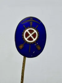 Original Ekstremt Sjælden Dansk WW2 D:N:S:A:P: Arbejdes tjenesten pin for NSU ( National socialistisk ungdom