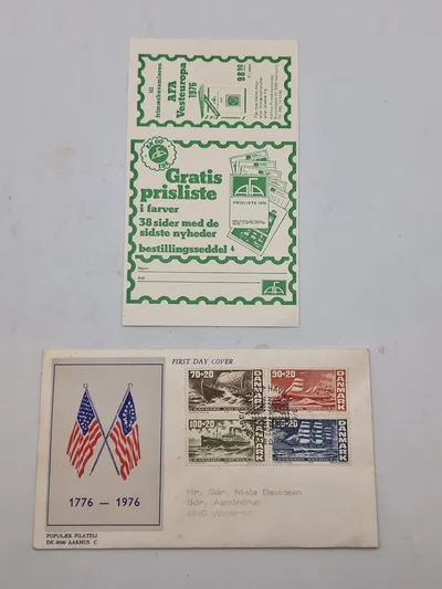 Originalt “First Day Cover”