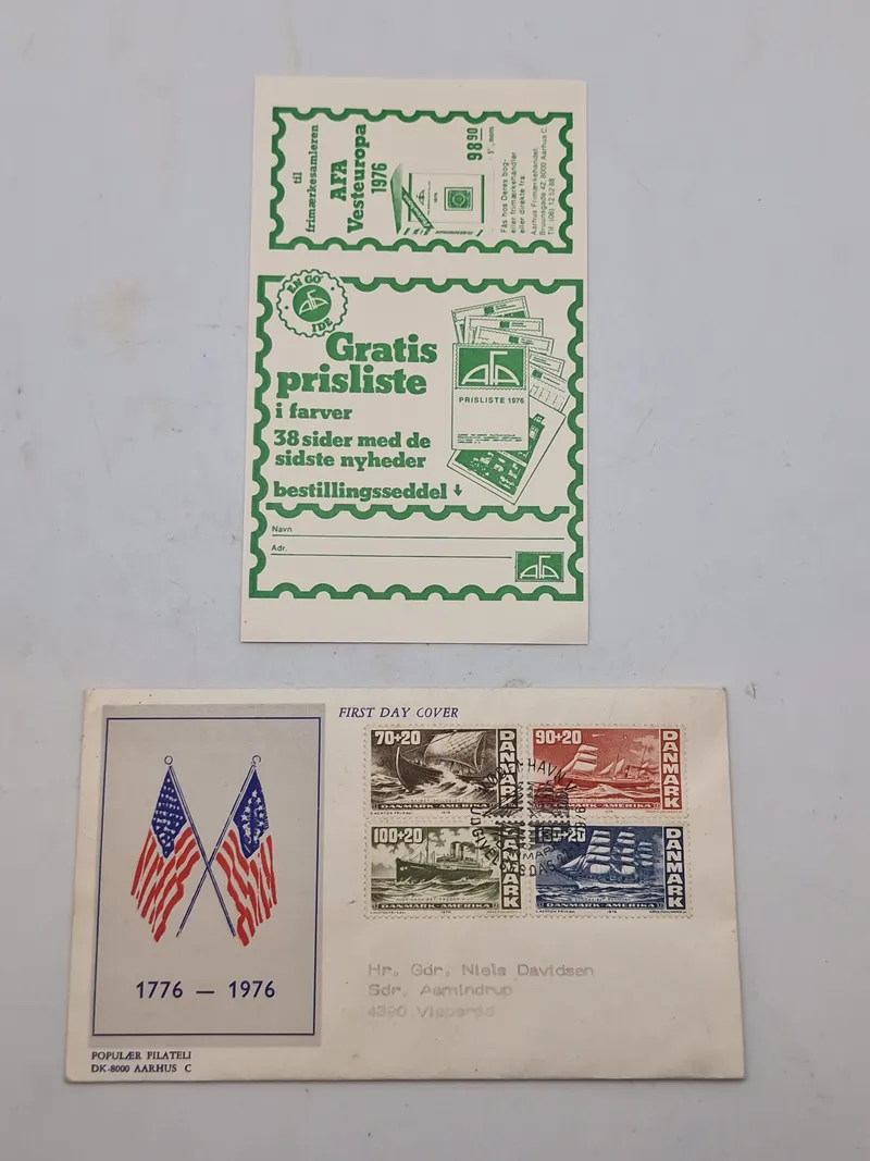 Originalt “First Day Cover”