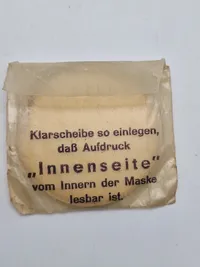 Originale ekstra “øjne” for tysk gasmaske - ww2