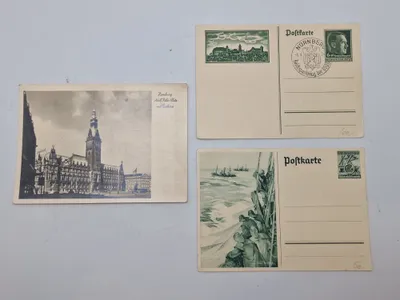 Samling originale tyske ww2 postkort