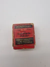 Samling originale patronæsker fra 1930’erne og ww2
