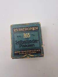 Samling originale patronæsker fra 1930’erne og ww2