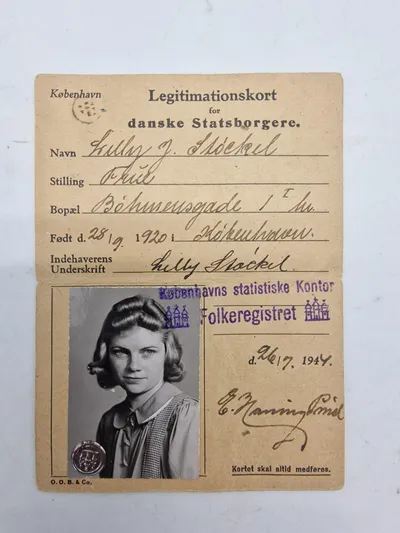 Originalt legitimationskort - ww2