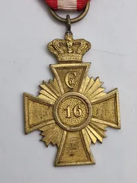 Originalt Christian IX,16 års hæderstegn