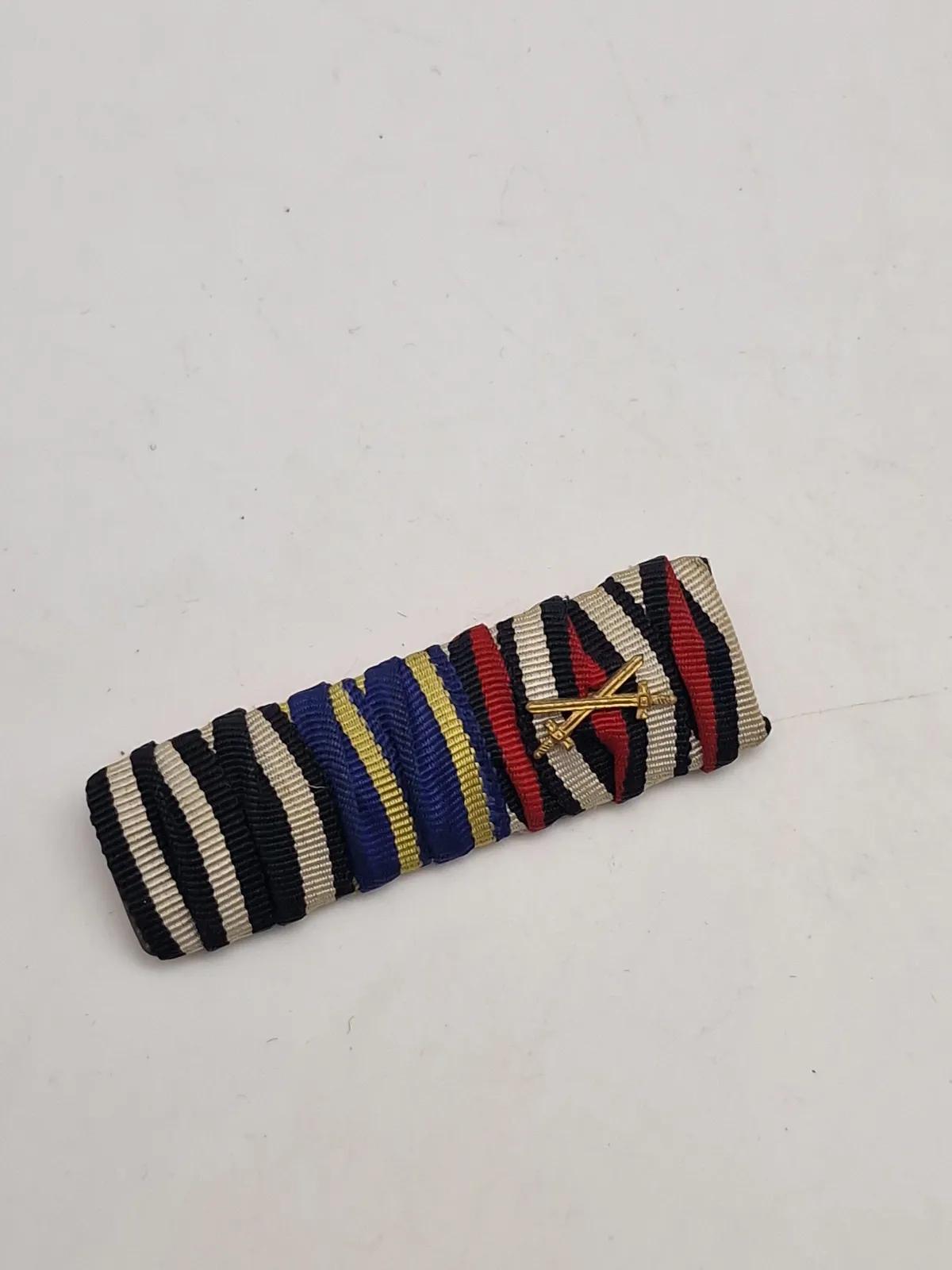 Original Bandspange Feldspange WW1 - 3 Auszeichnungen EK2 1914, Braunschweig Kriegsverdienstkreuz und Ehrenkreuz des Weltkrieges