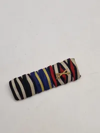 Original Bandspange Feldspange WW1 - 3 Auszeichnungen EK2 1914, Braunschweig Kriegsverdienstkreuz und Ehrenkreuz des Weltkrieges