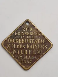 Original Tysk WW1 patriotisk token