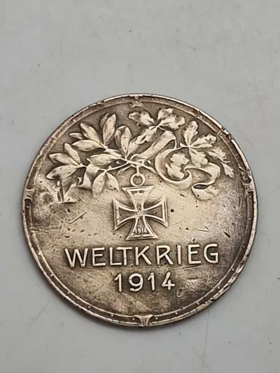 Original Tysk WW1 patriotisk token