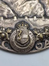 Original Bronze Dashboard Badge of the Salzburger Automobile Club Circa 1935 Germany
