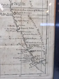 Original Dansk kort over afrika