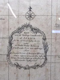 Original Dansk kort over afrika