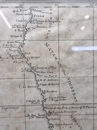 Original Dansk kort over afrika