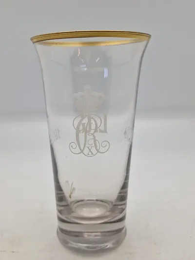 Originalt Christian X livgarde glas