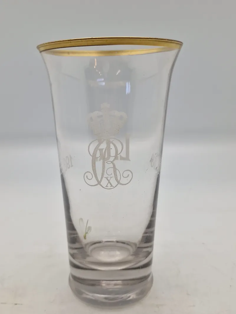 Originalt Christian X livgarde glas