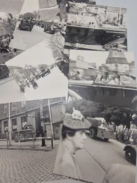 Samling fotos fra tiden omring befrielsen 1945