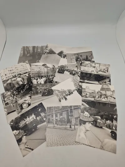Samling fotos fra tiden omring befrielsen 1945