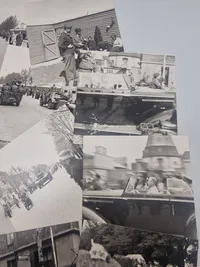 Samling fotos fra tiden omring befrielsen 1945