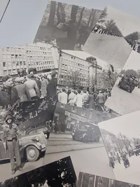 Samling fotos fra tiden omring befrielsen 1945