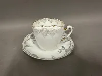 Original Antik Tysk skægkop fremstillet af  Carl Tielsch Altwasser factory fra før 1909