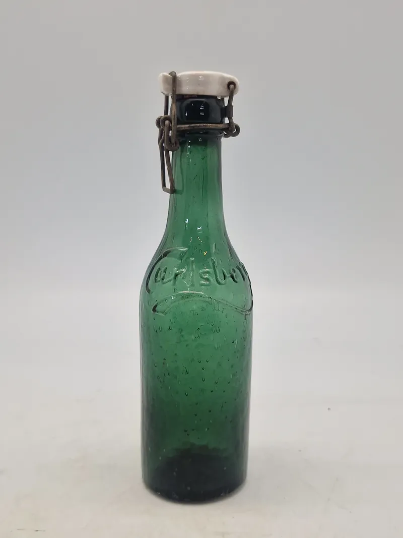 Original Carlsberg flaske i sjælden grøn farve