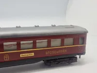 Samling model tog med skinner (Made in US zone, Germany)