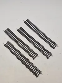 Samling model tog med skinner (Made in US zone, Germany)