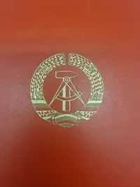 Original tildelingsmappe for urkunde