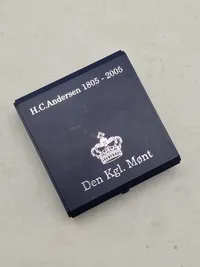 dansk 10-kroners erindringsmønt, der blev udgivet i 2005 i anledning af H.C. Andersens 200-års fødselsdag - sølv, 31 gram