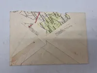 Originalt brev, samt tyske ww2 frimærker