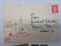 Originalt brev, samt tyske ww2 frimærker