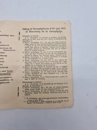 Originalt 
Indtegningsbevis
om Optagelse i Lægdrullen