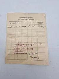 Originalt 
Indtegningsbevis
om Optagelse i Lægdrullen