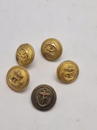 Samling originale tyske Kriegsmarine knapper
