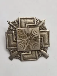 Original WW2 Finnish Army Real M/1921 Shooting Badge & finske militært skydefærdighedsmærker
