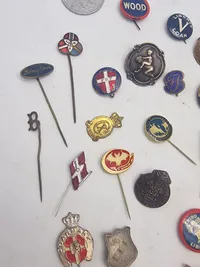 Samling diverse pins