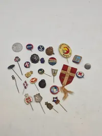Samling diverse pins