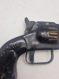 Helstøbt antik legetøjs revolver